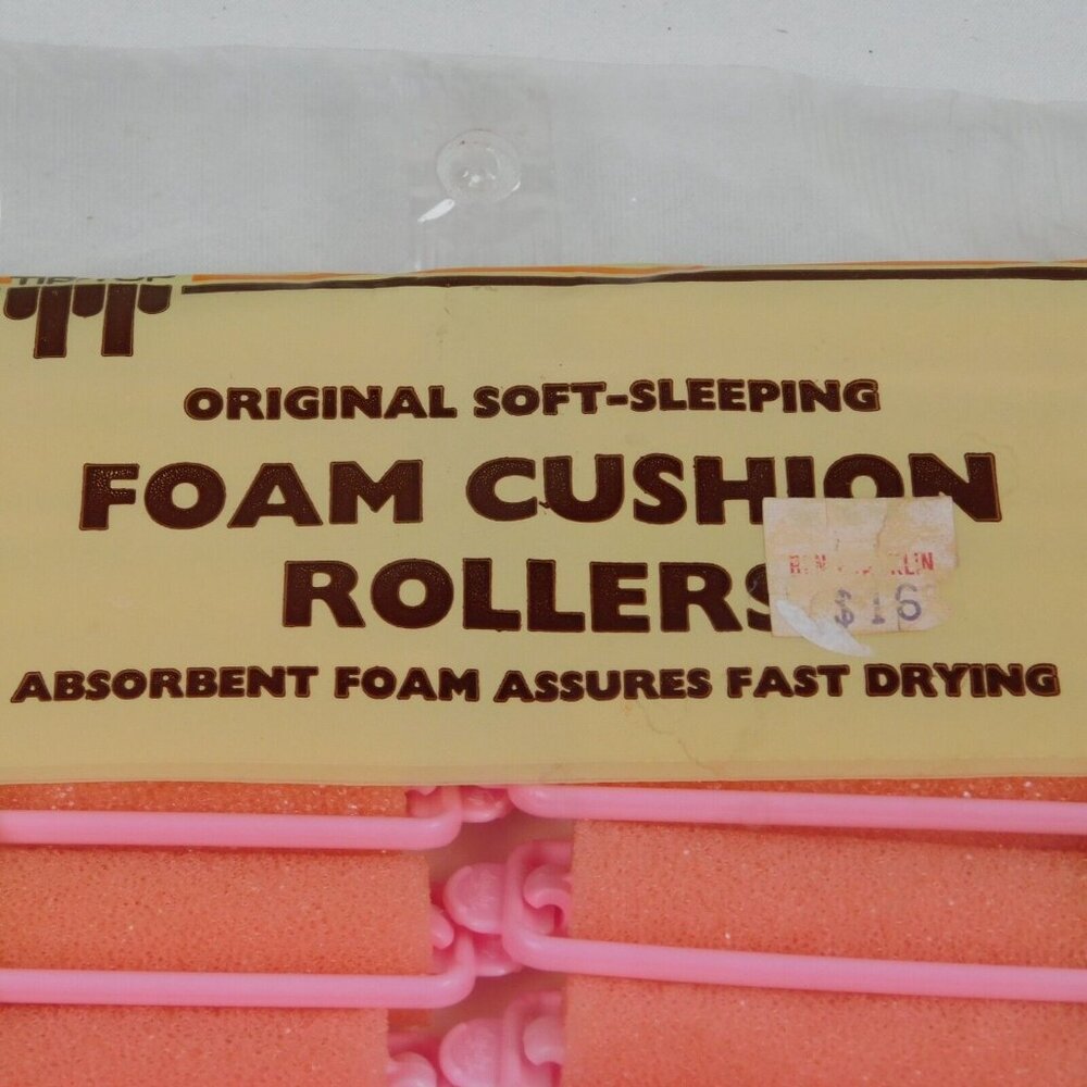 Tip Top Original Soft-Sleeping Foam Cushion Roller Qty 20 Pink 5/8" Dia. New NOS - Picture 2 of 5